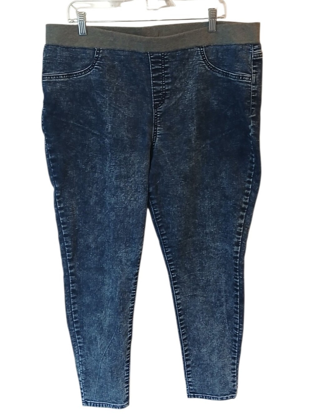 No Boundaries Dark Acid Wash Pull-On Jeggings
